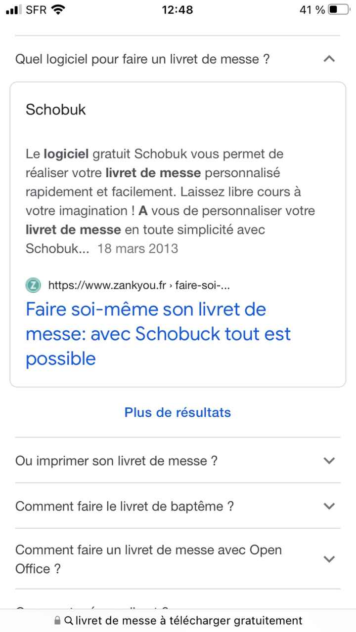 Livret de messe tout fait - 1