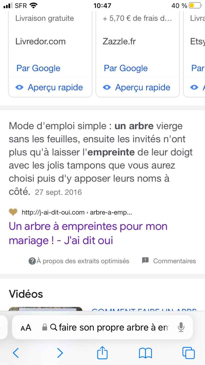 Arbre à empreinte support - 1