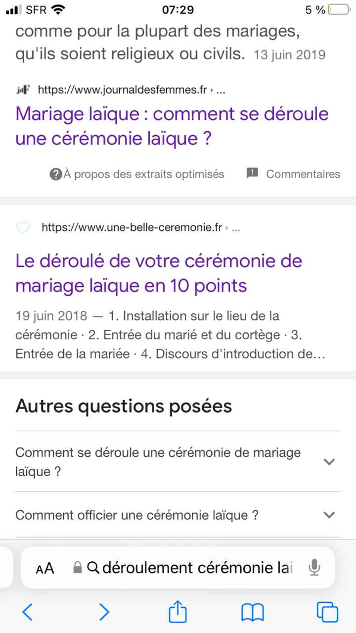 Cérémonie laïque - 2