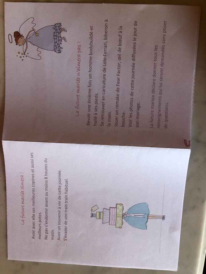 Livrets  parfait témoin et parfaite demoiselle d’honneur - 2