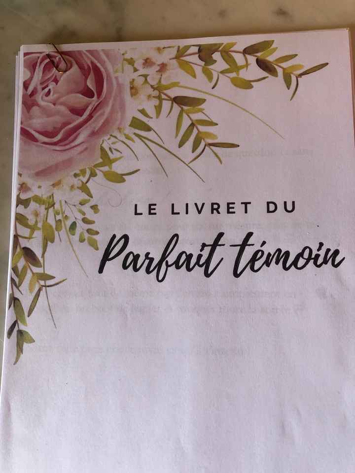 Livrets  parfait témoin et parfaite demoiselle d’honneur - 4