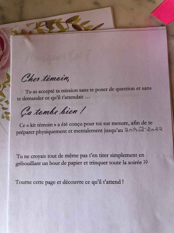 Livrets  parfait témoin et parfaite demoiselle d’honneur - 5