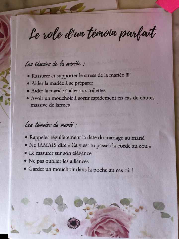 Livrets  parfait témoin et parfaite demoiselle d’honneur - 7