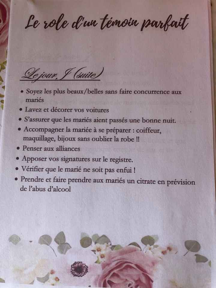 Livrets  parfait témoin et parfaite demoiselle d’honneur - 10