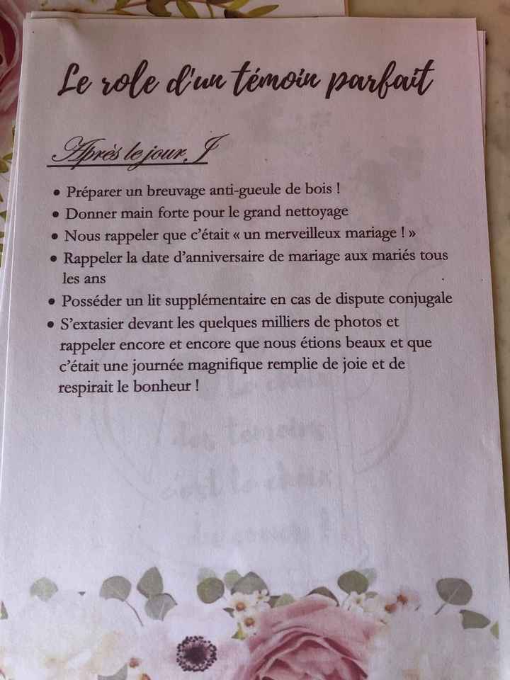 Livrets  parfait témoin et parfaite demoiselle d’honneur - 11