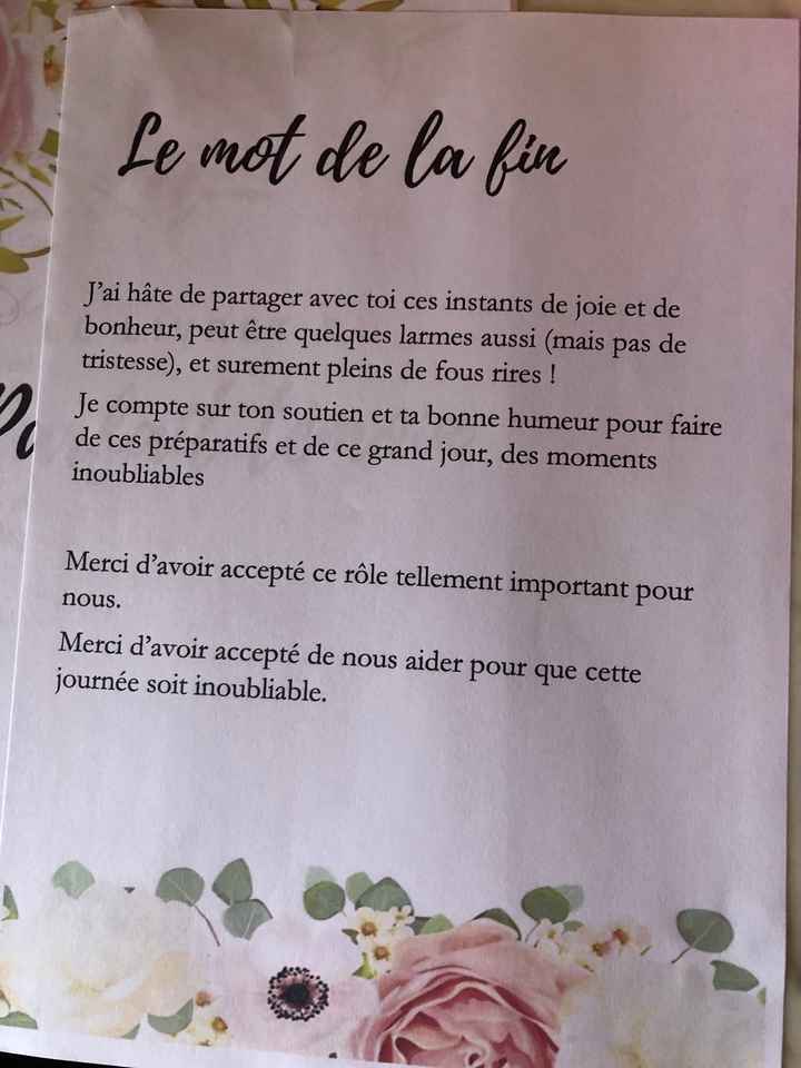 Livrets  parfait témoin et parfaite demoiselle d’honneur - 16