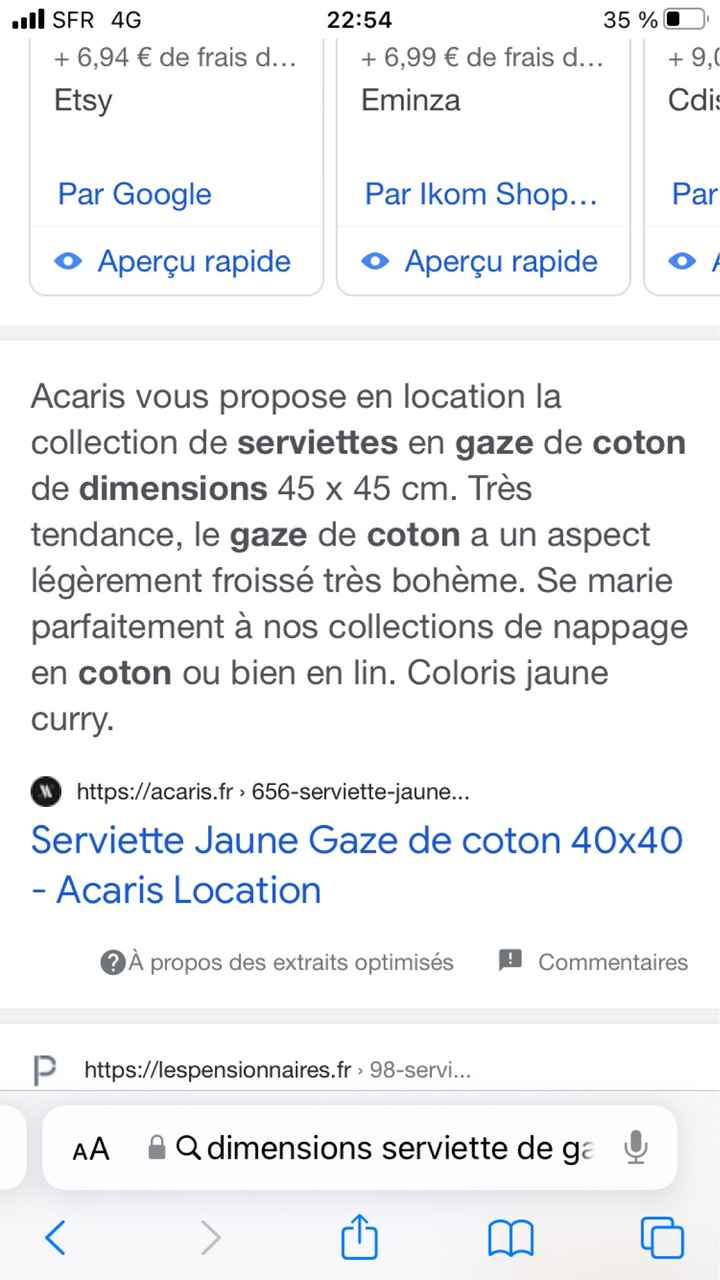 Serviette gaz de coton - 1