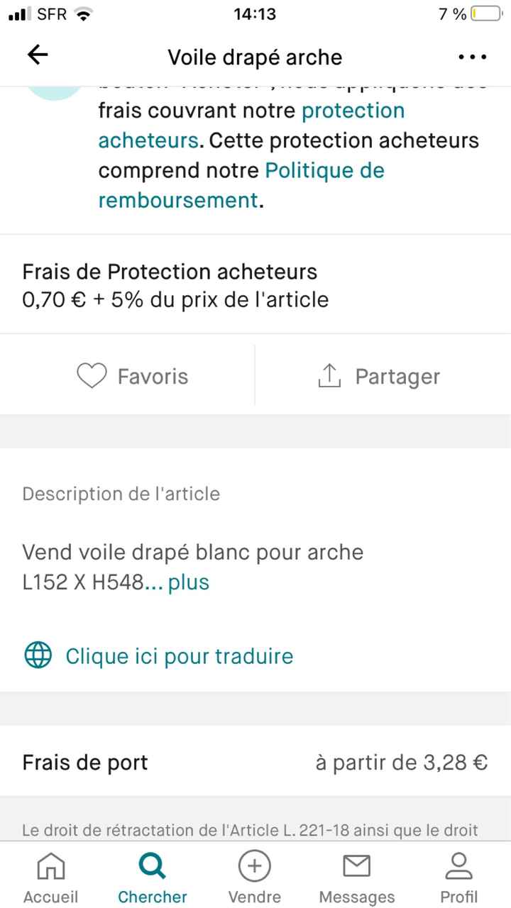 Drapé pour arche - 2