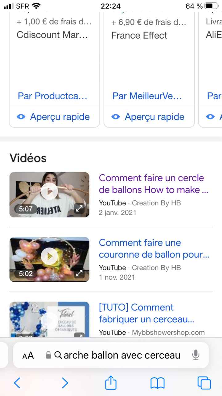 Arche ballon et feuille dor - 1