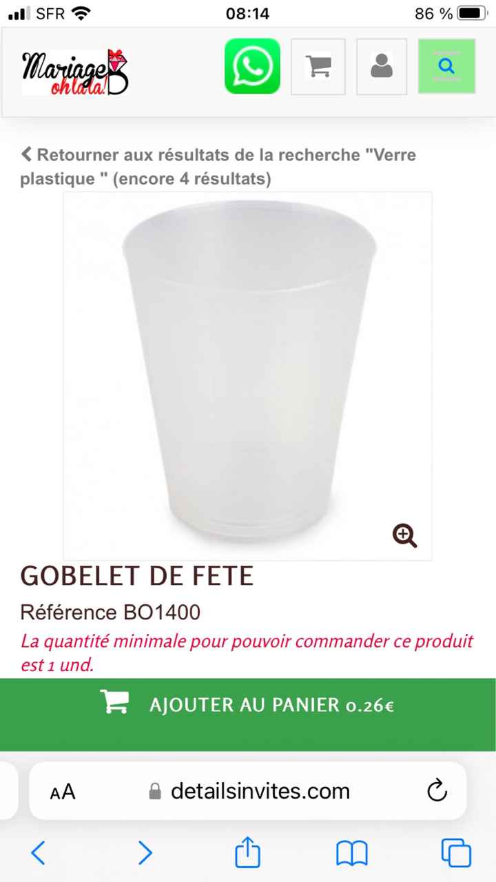 Gobelets personnalisés - 1