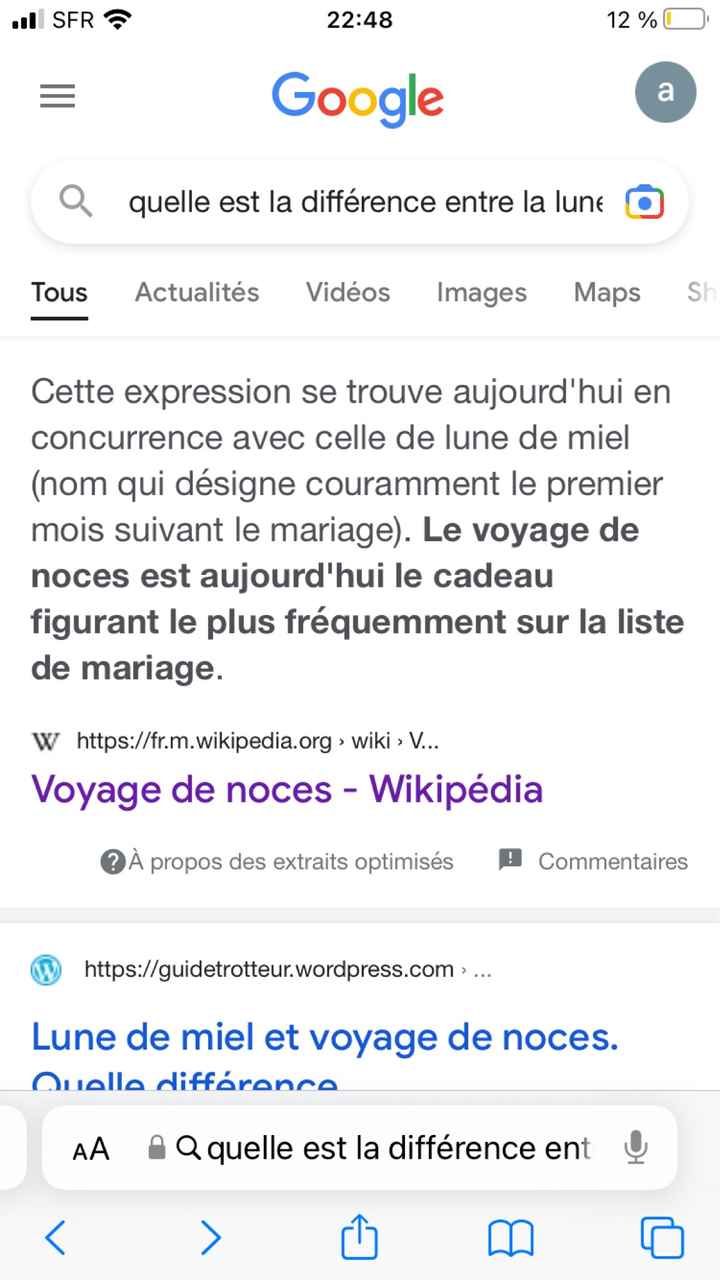 Lune de miel / Voyage de noce - 1