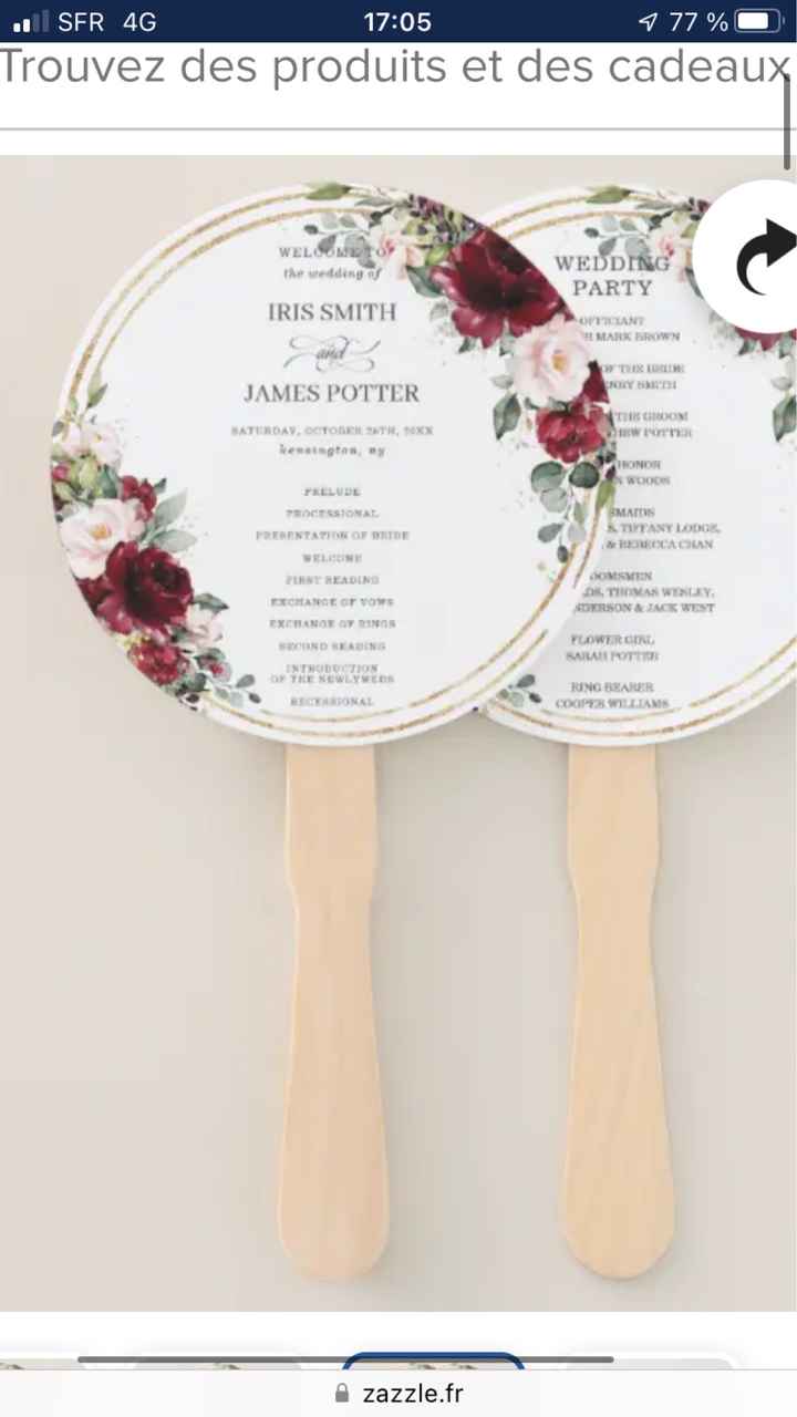 Faire-part écolo, faits main, en kraft, éventail ? - 3