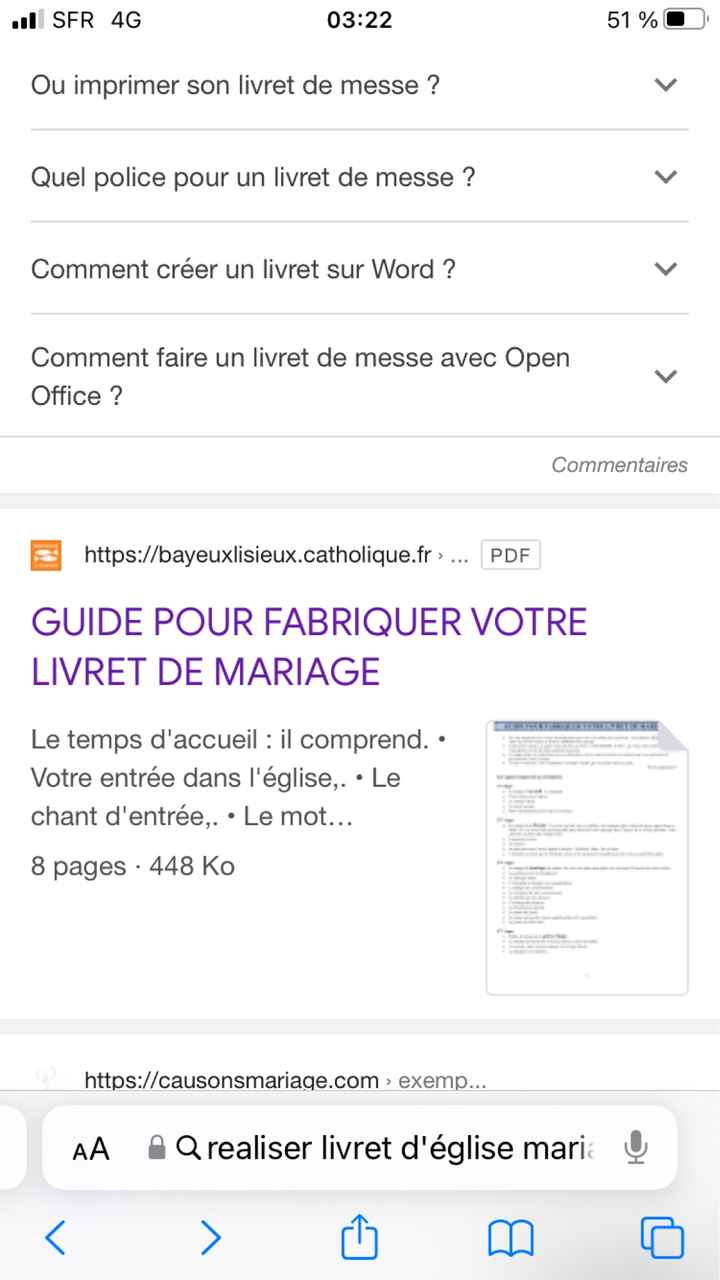 Livret d'église - 1