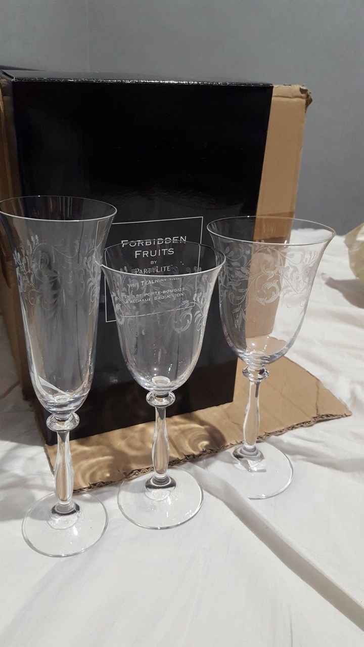 Les verres des mariés