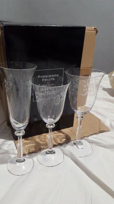 Les verres des mariés