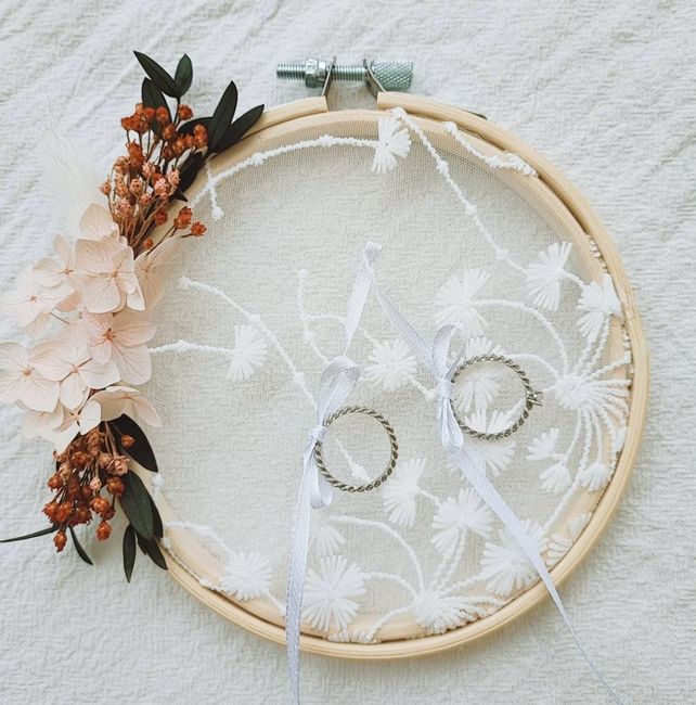 Coussin ou boîte pour alliance 7