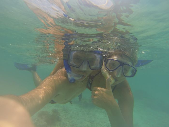 Notre selfie aux Maldives !!!