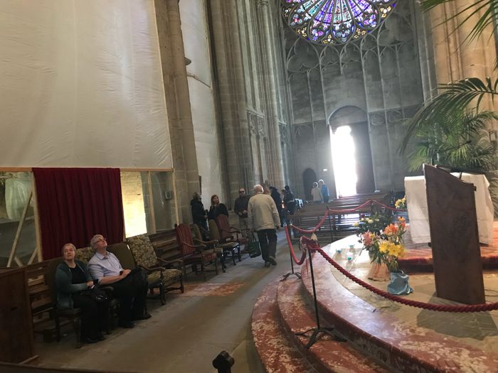Eglise cité Carcassonne en travaux 2