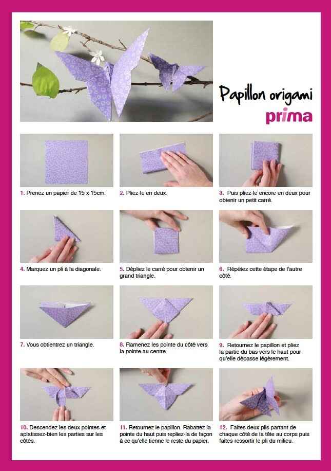 Diy -  origami papillon - 1