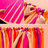  diy Mur de ruban - 2