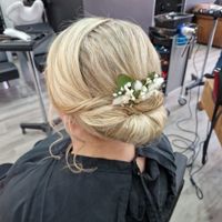 Aide chignon avec cheveux et peu de masse (post accouchement) - 1