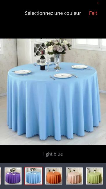 Nappes autres que blanches 6