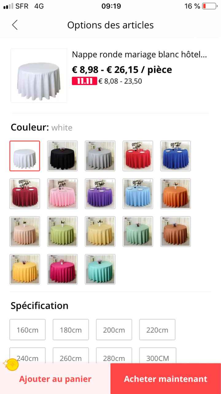 Nappe mariage - 1