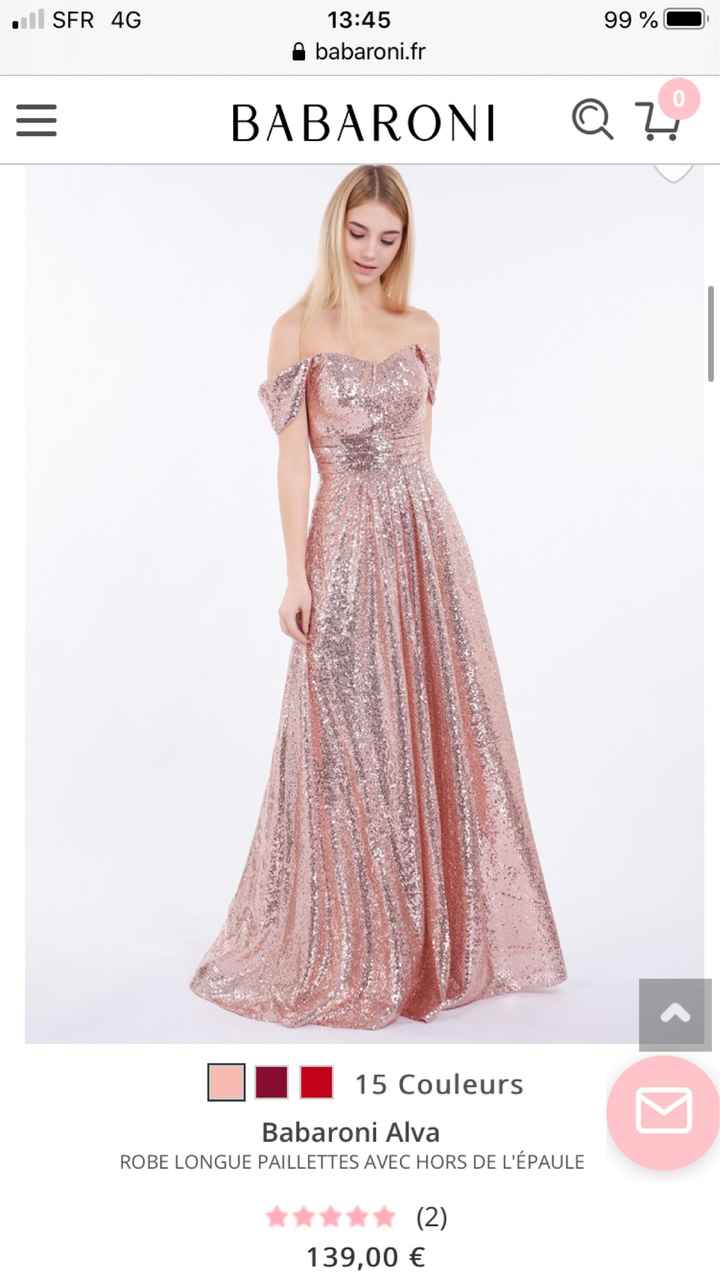 Recherche d une robe de soirée thème rose poudrée désespérément - 1