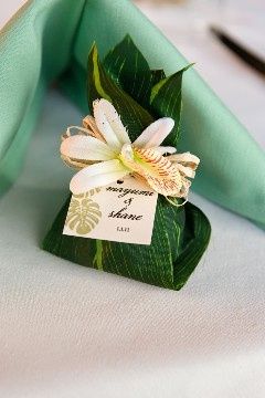 Ambiance tropicale : les boîtes faveurs