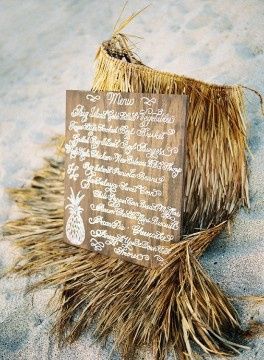 Ambiance tropicale : le menu