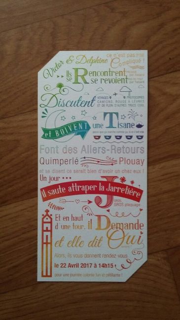 Faire part - 1