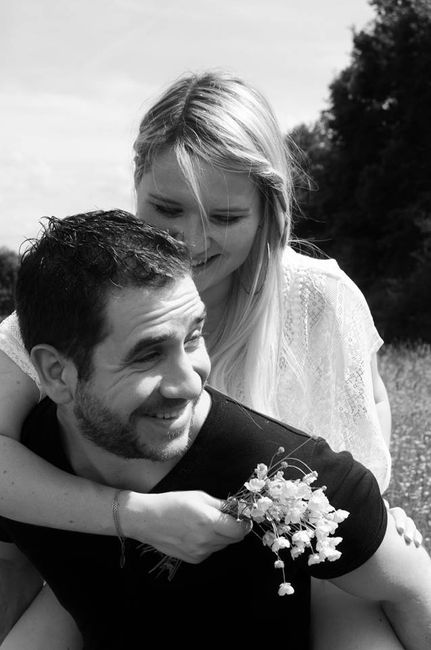 Le club des mariées avec photo de couple - 1