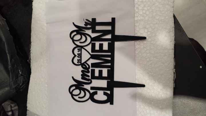 mon cake topper