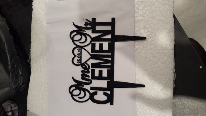 mon cake topper