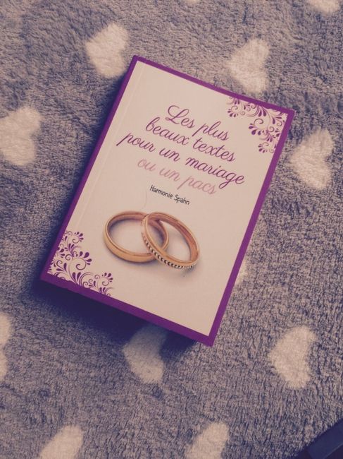 Petit livre texte pour mariage