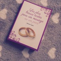 Petit livre texte pour mariage