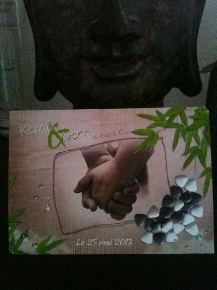 faire part theme bambou zen