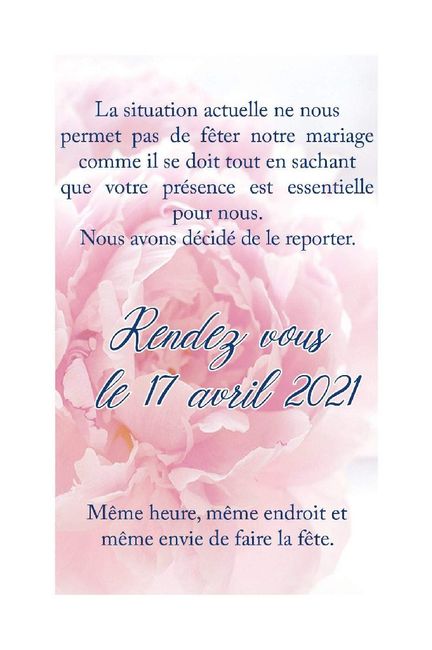 Covid-19 et mariage - 1