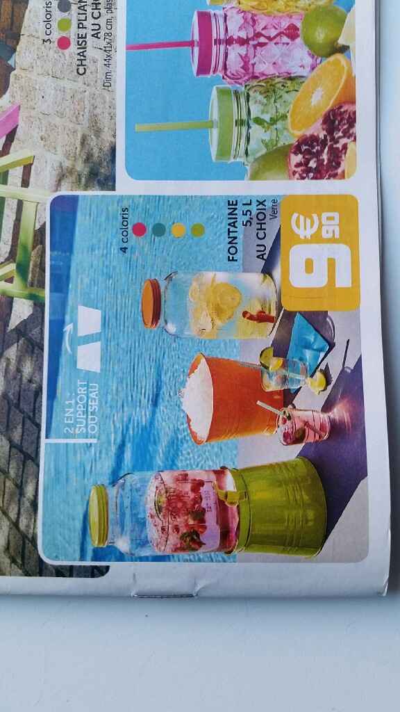 Fontaine,  mange debout,  deco : prix doux gifi - 4