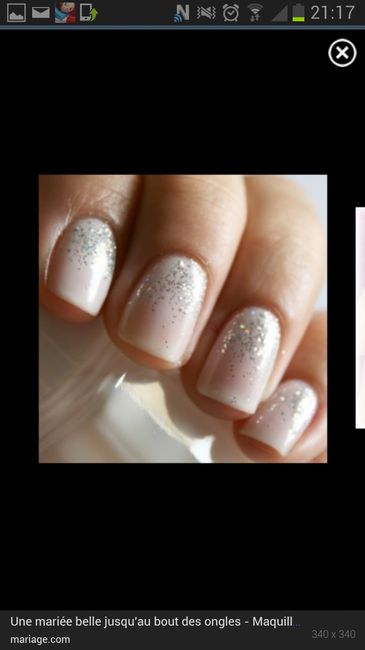 Les ongles le jour j - 1