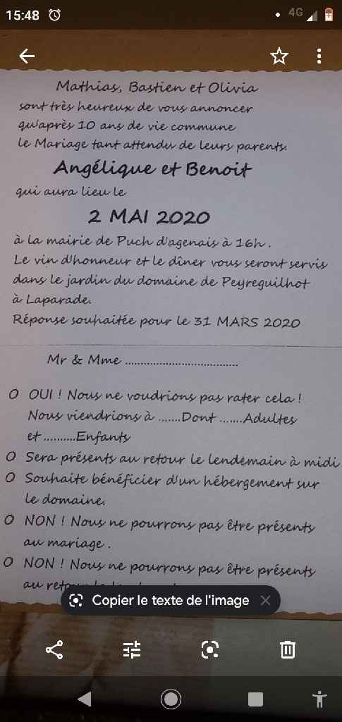 Idée pour le texte faire part ( je bloque ) - 1