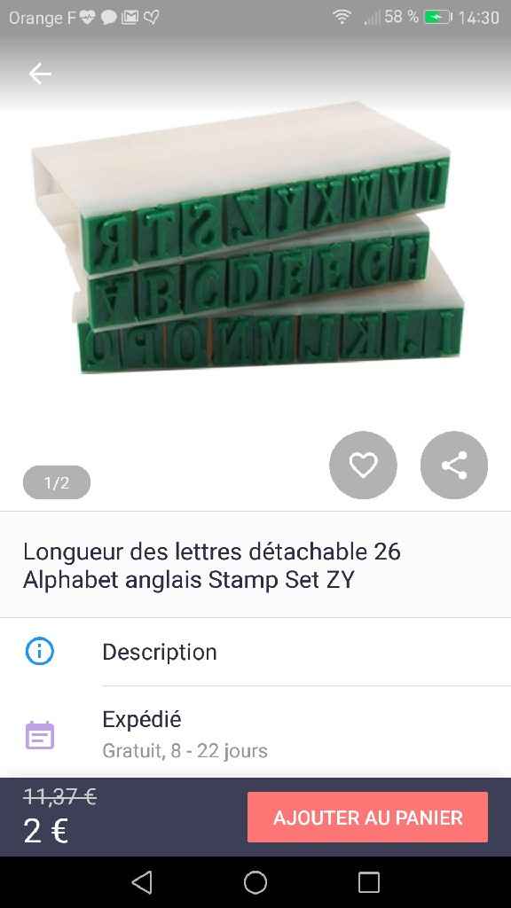  Petite toile pour noms des tables - 1