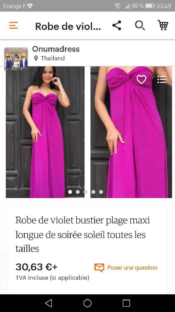  Recherche désespérement de robe prune pour demoiselle d'honneur - 1