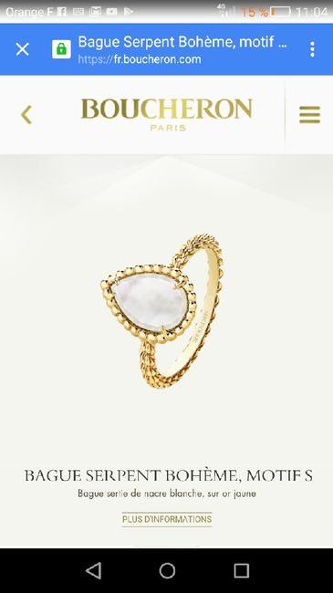 Et vous à quoi ressemble votre bague de fiançailles ? - 1