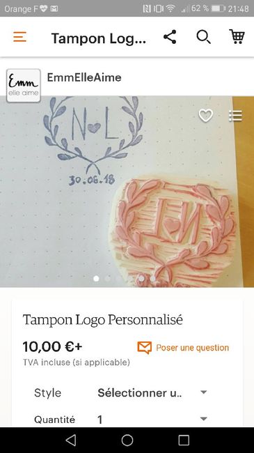  Tampon personnalisé - 1
