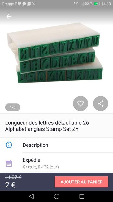  Petite toile pour noms des tables - 1