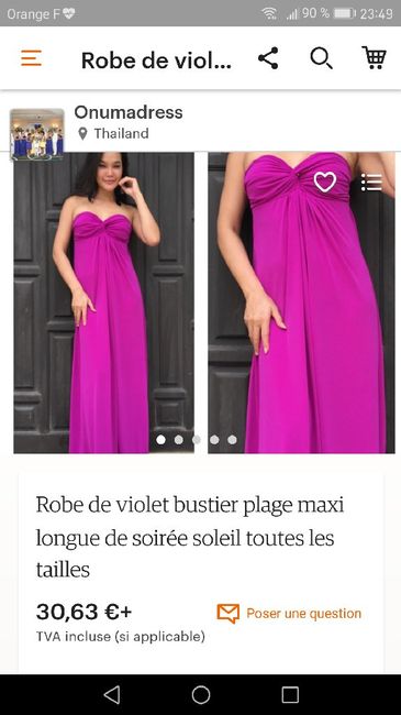  Recherche désespérement de robe prune pour demoiselle d'honneur - 1