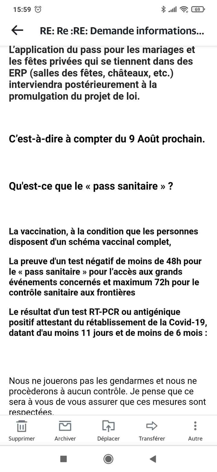 Pass sanitaire - 1