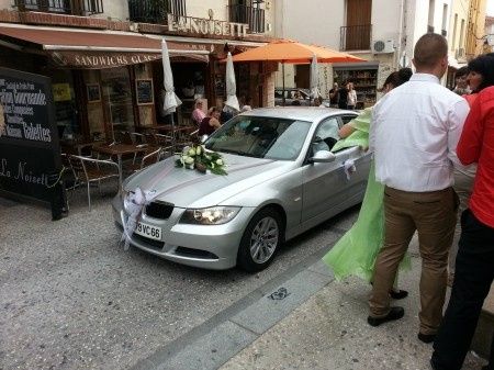 la voiture de la mariee 