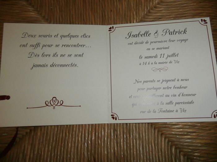 notre faire part